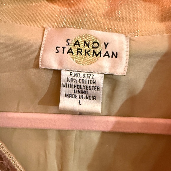 Sandy Starkman Beige and White Jacket - Picture 2 of 3